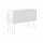 MultiRange Sideboard, weiß, Schiebetüren aus Stahl, 4 Stahlfüße, Maße: H 752 x B 1000 x T 450 mm, Farbe: weiß/verkehrsweiß
