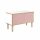 Poise Sideboard, Plywood, Schiebetüren in pastellpink, 4 Füße aus Eiche, H 621 x B 1000 x 450 mm