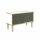 Poise Sideboard, Plywood, Schiebetüren in olivgrün, 4 Füße aus Eiche, H 621 x B 1000 x 450 mm
