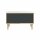 Poise Sideboard, Plywood, Schiebetüren in anthrazitgrau, 4 Füße aus Eiche, H 621 x B 1000 x 450 mm