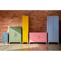 Bisley Fern Locker Garderobenschrank mit drei festen Fachböden, 1800x380x510mm (HxBxT), 634 anthrazitgrau