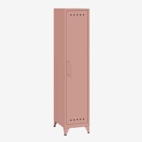 Bisley Fern Locker Garderobenschrank mit Kleiderstange und Hutfachboden, 1800x380x510mm (HxBxT), 620 pastellpink