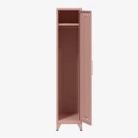 Bisley Fern Locker Garderobenschrank mit Kleiderstange und Hutfachboden, 1800x380x510mm (HxBxT), 620 pastellpink