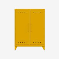 Bisley Fern Middle Sideboard, mit zwei festen...