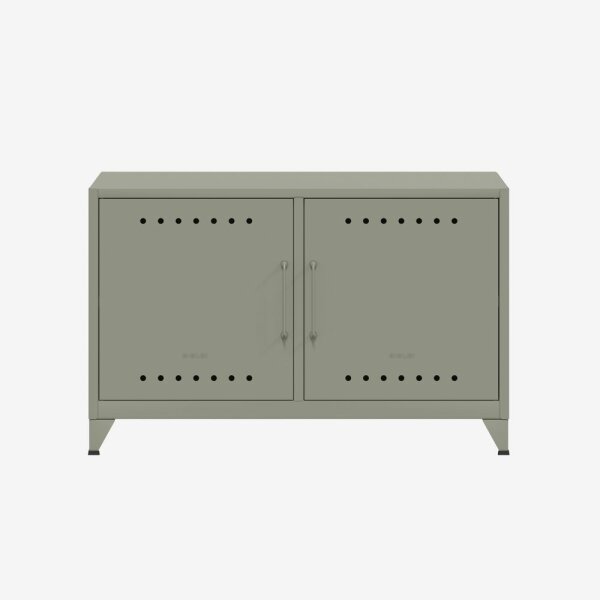 Bisley Fern Cabby Sideboard, mit einem festen Fachboden, 725x1140x400mm (HxBxT), 645 lichtgrau