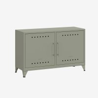 Bisley Fern Cabby Sideboard, mit einem festen Fachboden, 725x1140x400mm (HxBxT), 645 lichtgrau