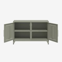 Bisley Fern Cabby Sideboard, mit einem festen Fachboden, 725x1140x400mm (HxBxT), 645 lichtgrau