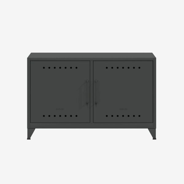 Bisley Fern Cabby Sideboard, mit einem festen Fachboden, 725x1140x400mm (HxBxT), 634 anthrazitgrau