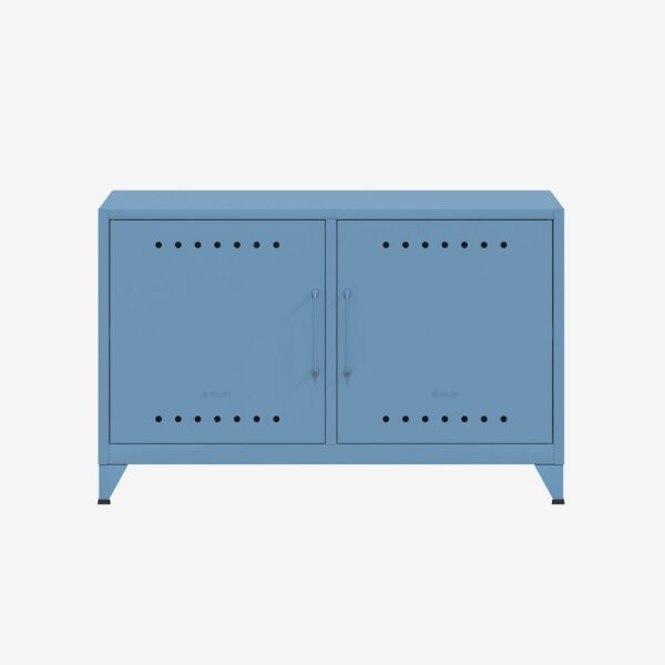 Bisley Fern Cabby Sideboard, mit einem festen Fachboden, 725x1140x400mm (HxBxT), 605 blau