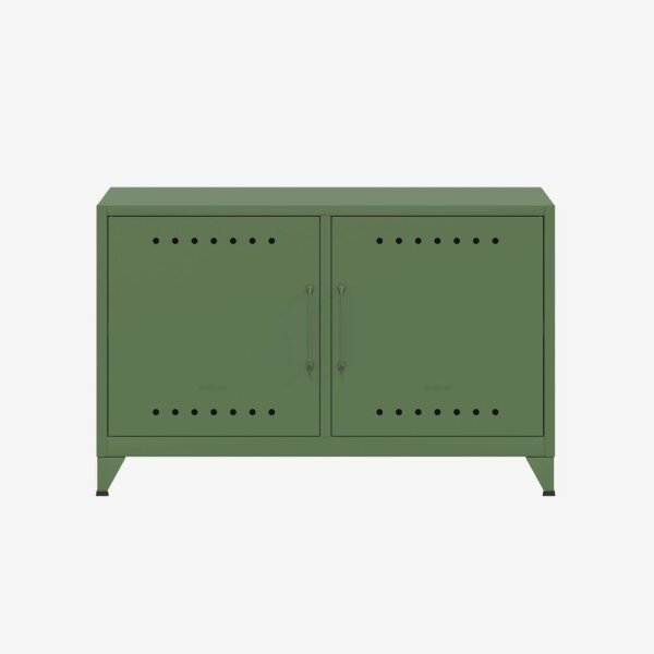 Bisley Fern Cabby Sideboard, mit einem festen Fachboden, 725x1140x400mm (HxBxT), 623 olivgrün