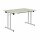 Bisley Klapptisch, rechteckig, mit Einrastfunktion/Verstellsperre, Gestell aus Stahl, pulverbeschichtet, Farbe: 300 aluminium; Tischplatte 19 mm, melaminharzbeschichtet, hochabriebsfest, Dekor: G grau; Maße: H 740 x B 1200 x T 700 mm