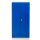 G-Office Gürkan FLC.19/N Flügeltürenschrank, 195 x 92 x 42 cm (HxBxT), 7035 Lichtgrau, 5010 Enzianblau, Eurolock-Griff