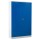 G-Office Gürkan FLC.192/N Flügeltürenschrank, 195 x 120 x 42 cm (HxBxT), 7035 Lichtgrau, 5010 Enzianblau, Eurolock-Griff