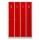 G-Office Gürkan WRC/4.18117 Durchgehender Garderobenschrank, 180 x 117 x 50 cm (HxBxT), 7035 Lichtgrau, 3000 Feuerrot, Drehriegel