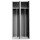 G-Office Gürkan WRD/2.1880 Garderobenschrank, 180 x 80 x 50 cm (HxBxT), 7035 Lichtgrau, 7016 Anthrazit, Drehriegel
