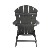 Adirondack Gartenstuhl dunkelgrau – wetterfest aus robustem Kunststoff (HIPS)