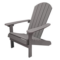 Adirondack Gartenstuhl dunkelgrau – wetterfest...