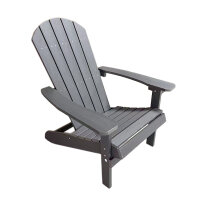 Adirondack Stuhl, dunkelgrau, hochschlagfester Kunststoff