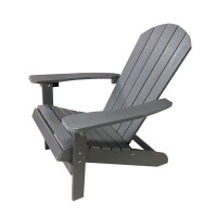 Adirondack Stuhl, dunkelgrau, hochschlagfester Kunststoff