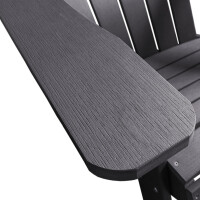 Adirondack Stuhl, dunkelgrau, hochschlagfester Kunststoff