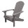 Adirondack Gartenstuhl dunkelgrau hochwertige Holzoptik – stabil & wetterfest aus Kunststoff, perfekt für Terrasse, Balkon & Garten