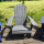 Adirondack Gartenstuhl dunkelgrau hochwertige Holzoptik – stabil & wetterfest aus Kunststoff, perfekt für Terrasse, Balkon & Garten