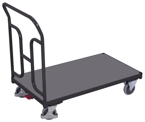 VARIOfit Schiebebügelwagen mit gebogenen Rohren, 1125 x 600 x 935 mm (BxTxH)
