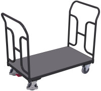 VARIOfit Doppel-Schiebebügelwagen mit gebogenen...