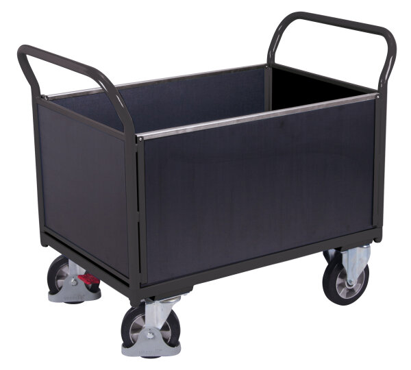 VARIOfit Vierwandwagen mit Siebdruckplatte, 1195 x 700 x 1015 mm (BxTxH)