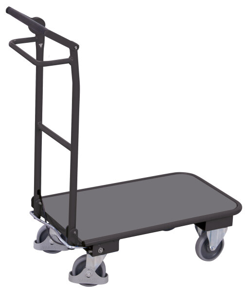 VARIOfit Klappbügelwagen mit Totmannbremse, 865 x 450 x 1005 mm (BxTxH)