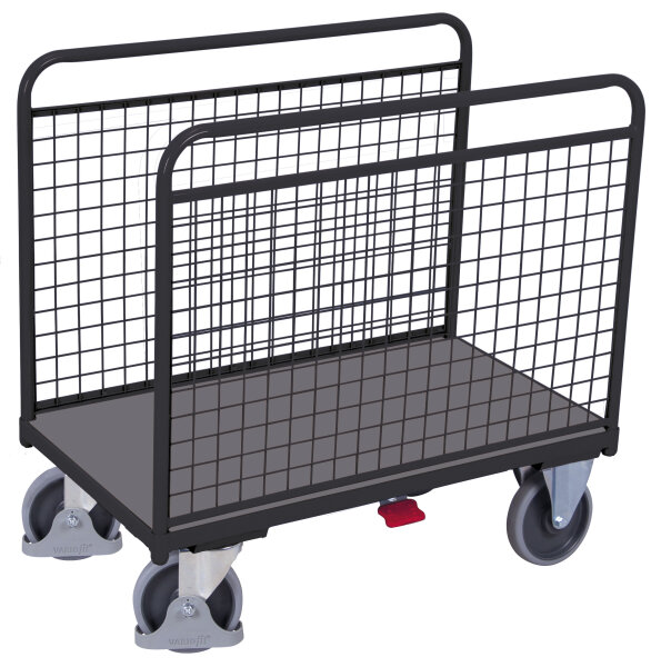 VARIOfit Seitenbügelwagen mit Drahtwänden, 1260 x 800 x 1045 mm (BxTxH)