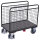 VARIOfit Seitenbügelwagen mit Drahtwänden, 1260 x 800 x 1045 mm (BxTxH)
