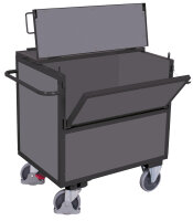 VARIOfit Holzkastenwagen mit Deckel fest...
