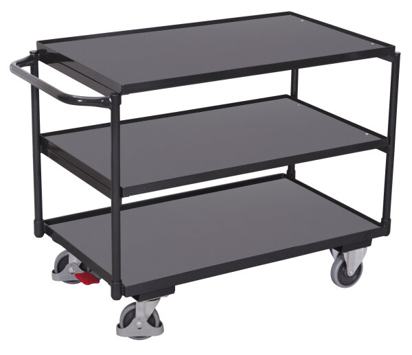 VARIOfit Tischwagen mit 3 Ladeflächen, 1175 x 725 x 850 mm (BxTxH)