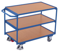 VARIOfit Tischwagen mit 3 Ladeflächen, 1375 x 825 x...