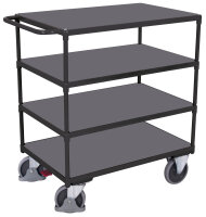 VARIOfit Schwerer Tischwagen mit 4 Ladeflächen, 1190...
