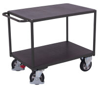VARIOfit Schwerlast Tischwagen mit 2 Ladeflächen,...