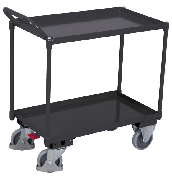 VARIOfit Tischwagen mit 2 Ladeflächen, 1165 x 700 x 1065 mm (BxTxH)