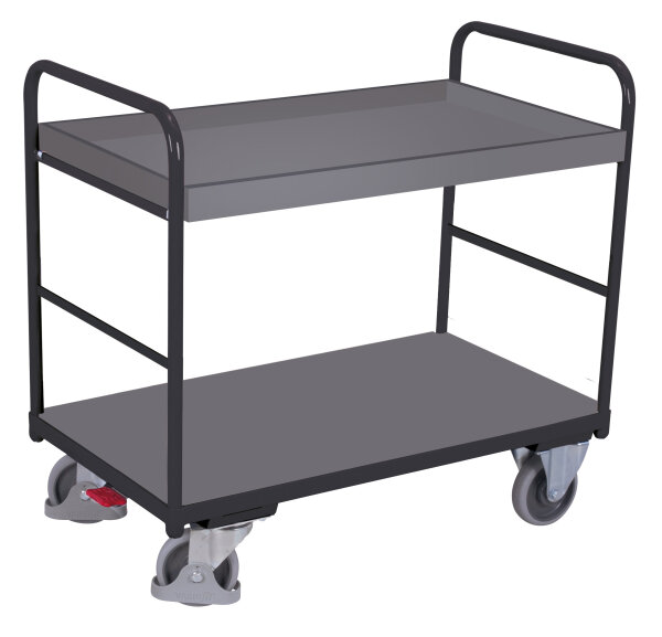 VARIOfit Etagenwagen niedrig, 1260 x 800 x 990 mm (BxTxH)