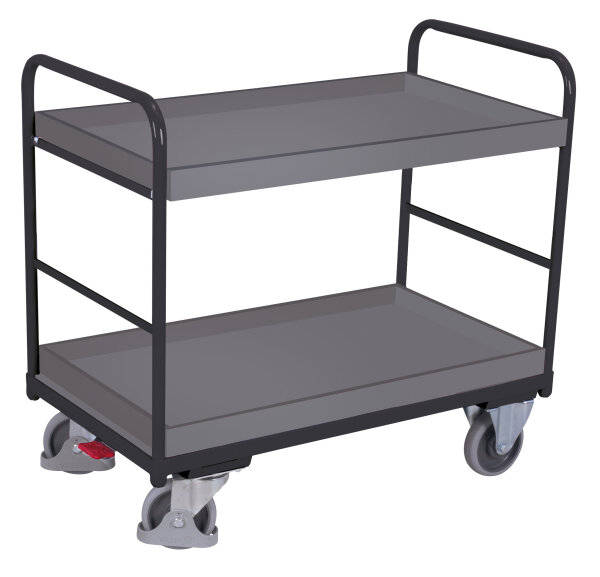 VARIOfit Etagenwagen niedrig, 1260 x 800 x 990 mm (BxTxH)