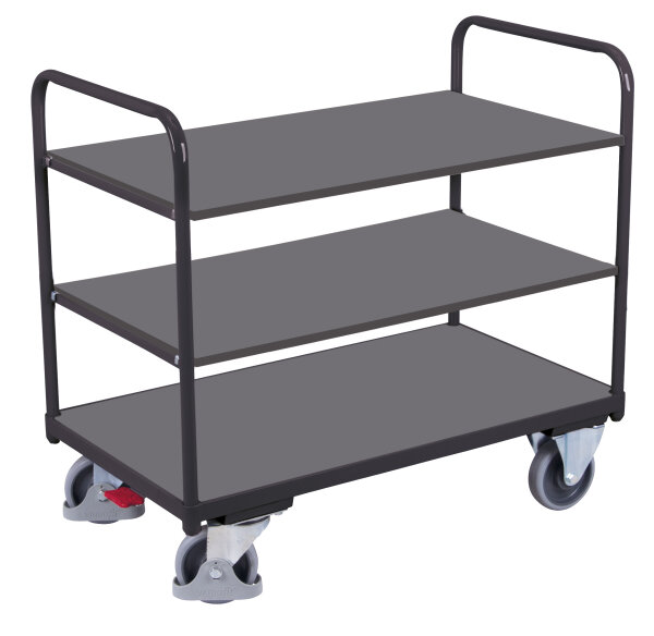 VARIOfit Etagenwagen niedrig, 1260 x 800 x 990 mm (BxTxH)