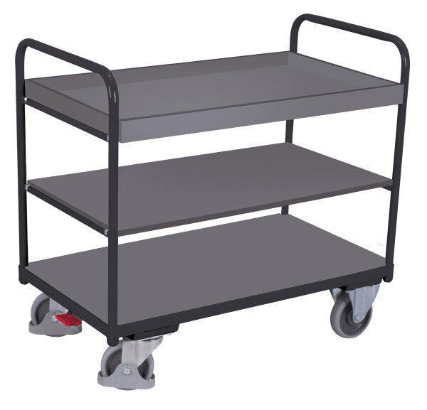 VARIOfit Etagenwagen niedrig, 1260 x 800 x 990 mm (BxTxH)