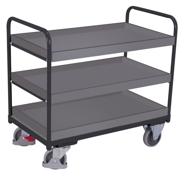 VARIOfit Etagenwagen niedrig, 1260 x 800 x 990 mm (BxTxH)