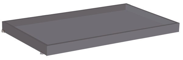 VARIOfit Tablett, grau, 815 x 455 x 45 mm (BxTxH)