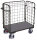 VARIOfit Paket-Dreiwandwagen niedrig, 1040 x 525 x 1180 mm (BxTxH)