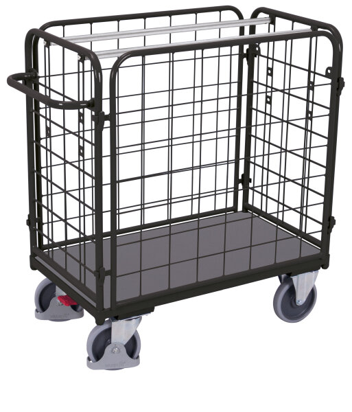 VARIOfit Paket-Vierwandwagen niedrig, 1040 x 540 x 1180 mm (BxTxH)