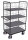 VARIOfit Etagenwagen hoch mit klappbaren Etagenböden, 1200 x 700 x 1890 mm (BxTxH)