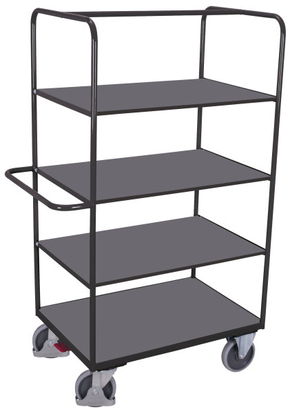 VARIOfit Etagenwagen hoch mit klappbaren Etagenböden, 1400 x 800 x 1890 mm (BxTxH)