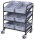 VARIOfit Eurokastenwagen mit 6 Kunststoffkästen, 935 x 665 x 1160 mm  (BxTxH)