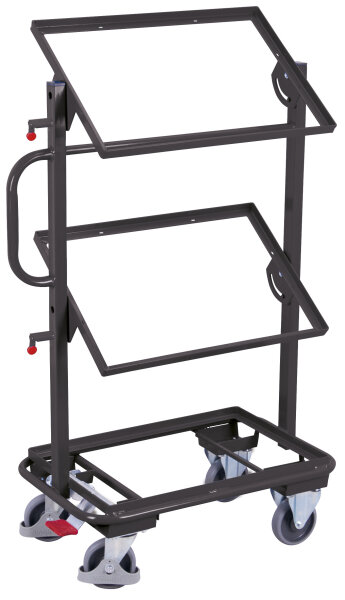 VARIOfit Beistellwagen ohne Böden, neigbar, 815 x 455 x 1185 mm (BxTxH)